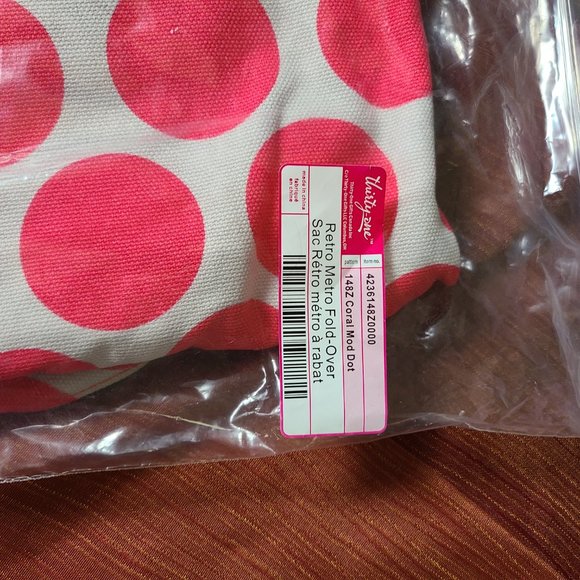 Thirty One Retro Metro Fold Over Bag (NEW) - Picture 2 of 3